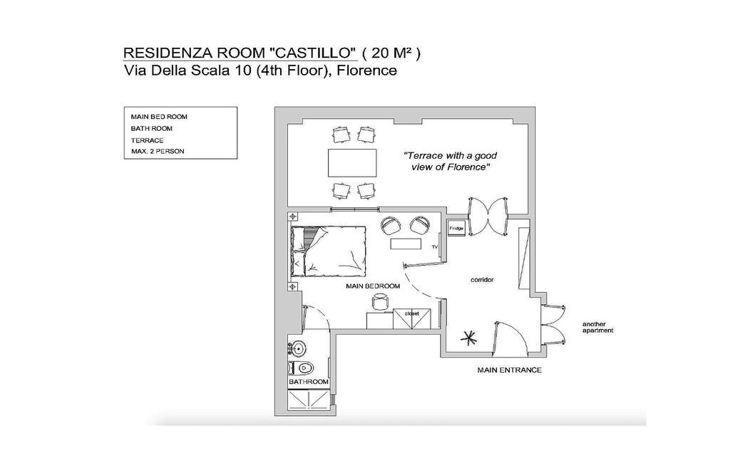 Residenza Castillo Флоренція Екстер'єр фото